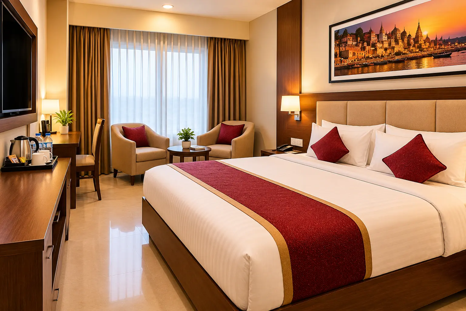Hotel room comfort and amenities at Hotel RS Inn